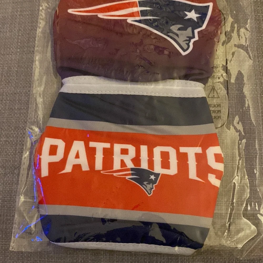 Patriots face mask pack of 2